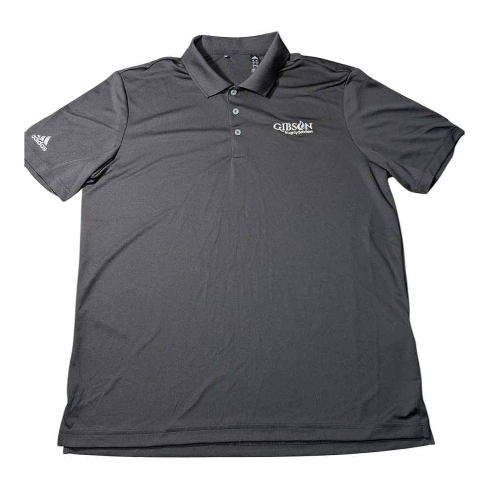 Adidas - Gibson - Collar Polo Style Shirt Size L Black